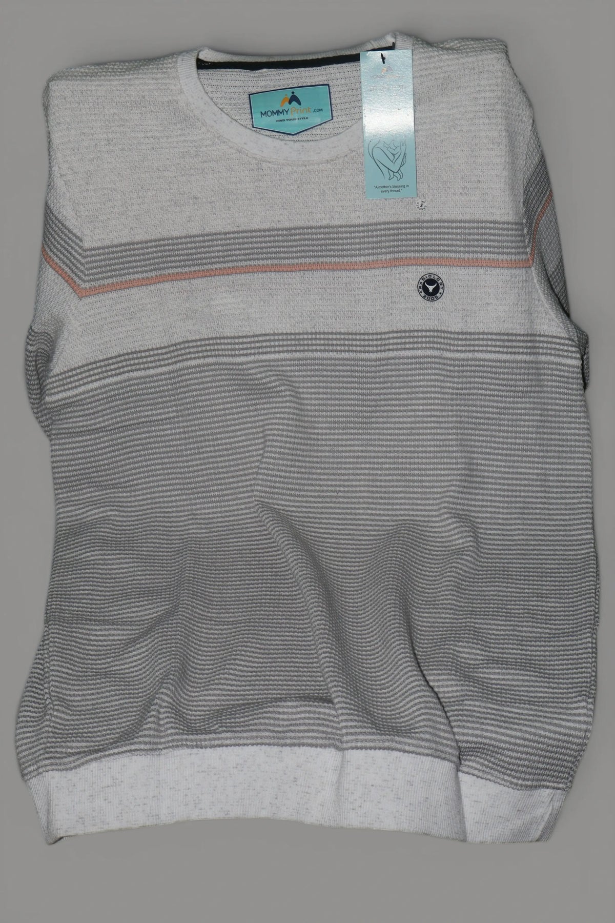 Men’s Premium Knitwear T-Shirt – Light Beige