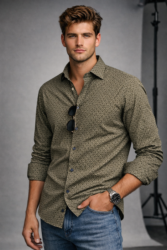 The Urban Geo-Pattern Smart Shirt