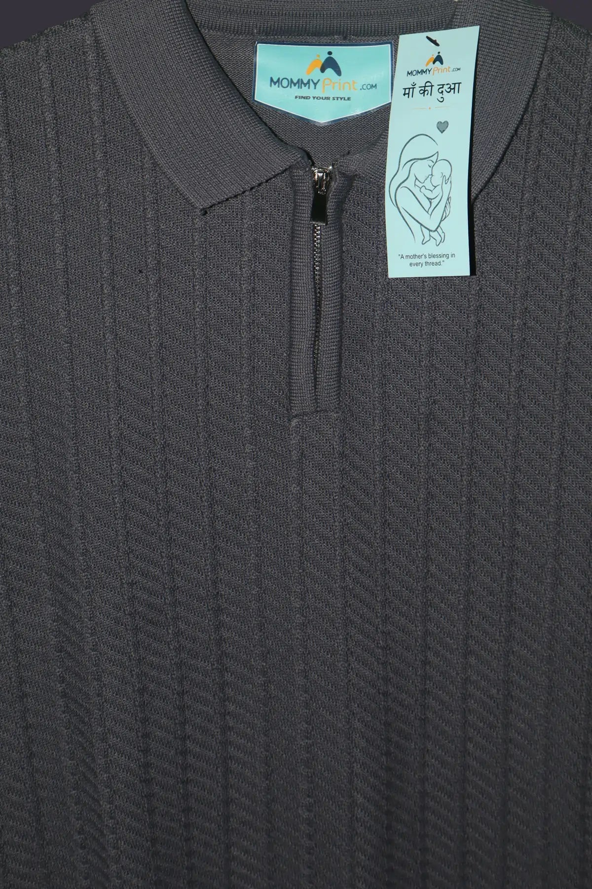 Ashford Textured Zip Polo