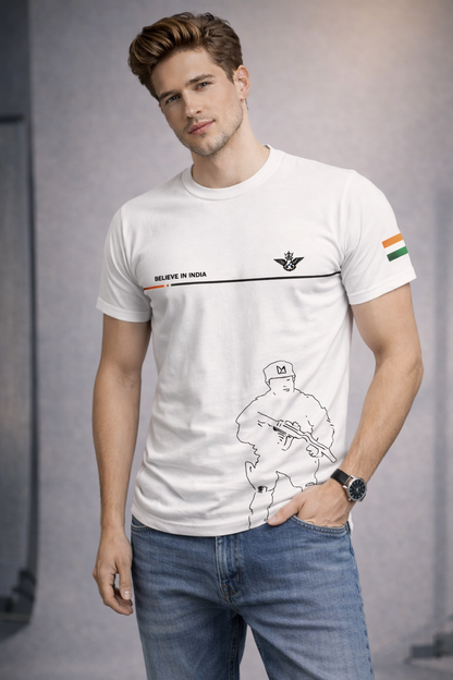 Believe in India Graphic Premium Cotton T-Shirt