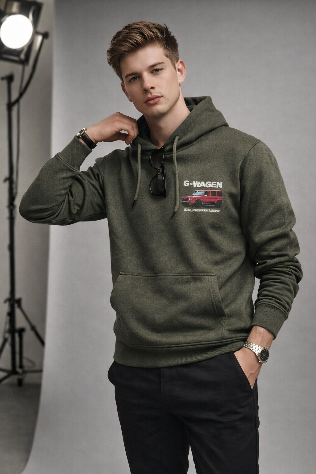 Premium Olive Green Hoodie