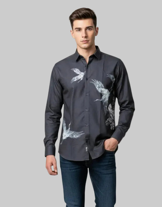 Midnight Bloom Edition Casual Shirts