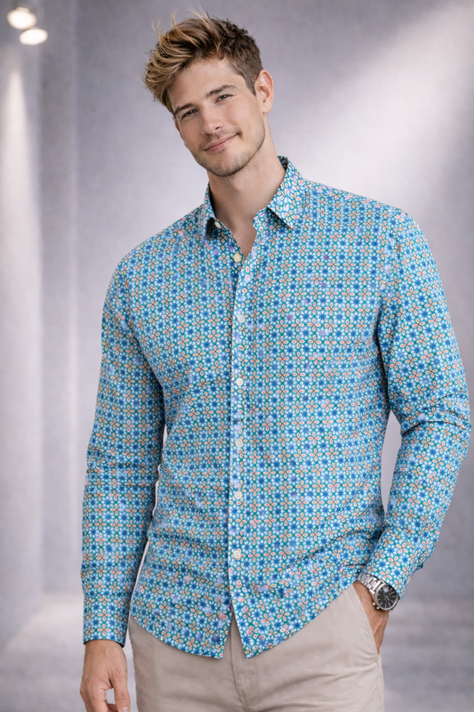 Small-scale Floral Shirt