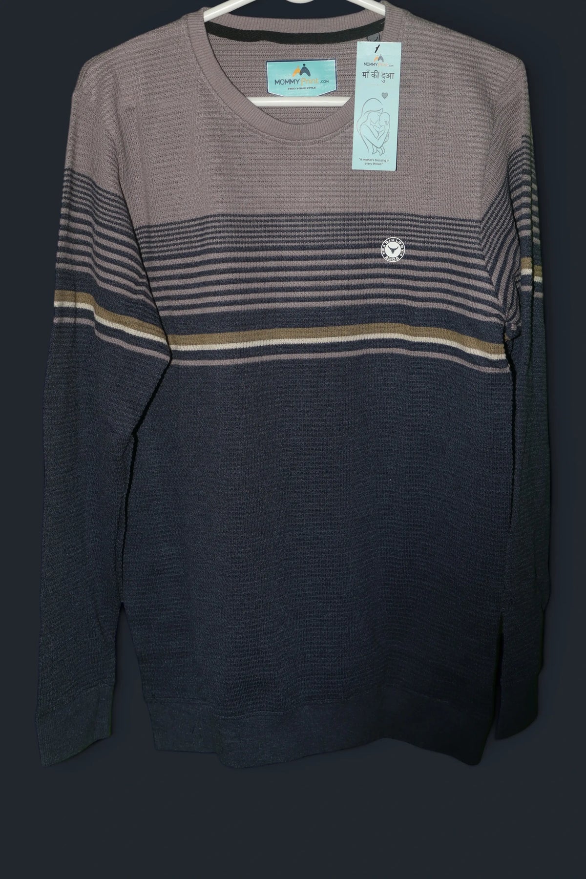 Premium Navy Blue Cores Knitted