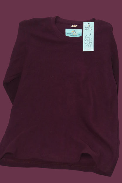 Cotton Popcorn Lycra  Maroon