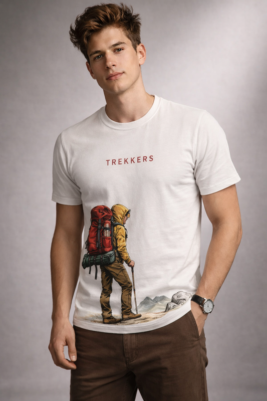 Trekkers Adventure Graphic Premium Cotton T-Shirt