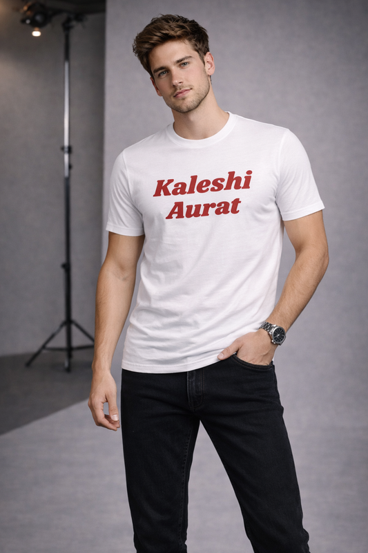 Kaleshi Aurat White Tshirt