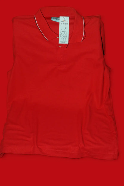 Red Polo T-shirt (Cooltex Tipping)