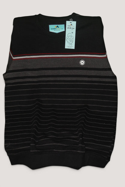 Menâ€™s Premium Black Auto Striper Cores Knit