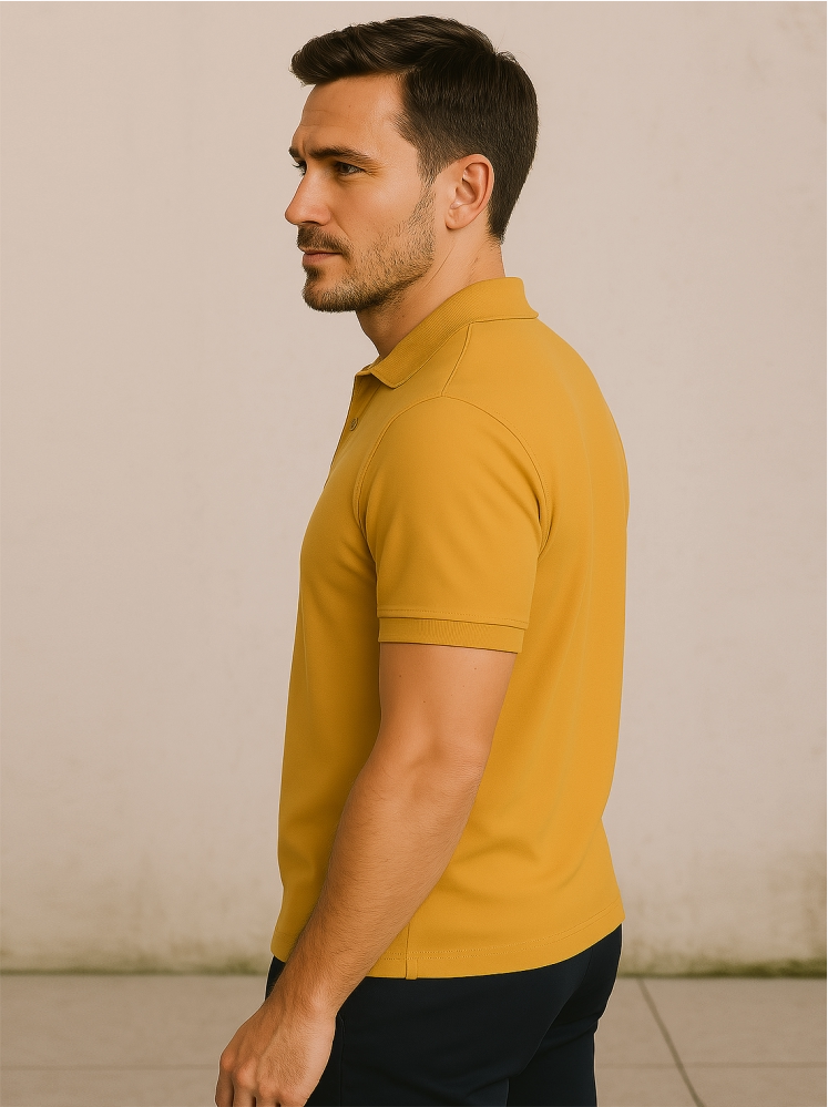 Gold Polo T-shirts (Higho2 Premium T-shirts)