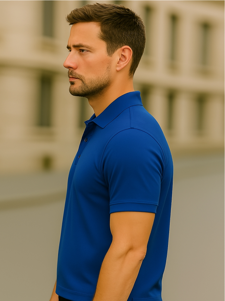 Nevy Blue Polo T-shirt (Higho2 Premium T-Shirt)