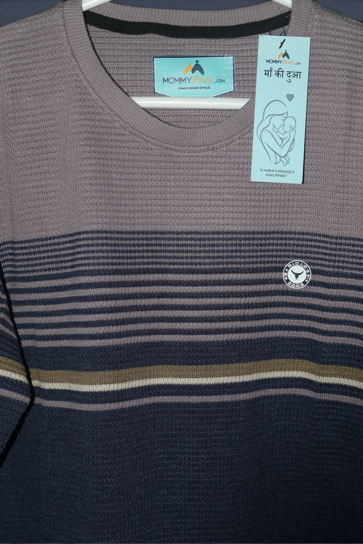 Premium Navy Blue Cores Knitted