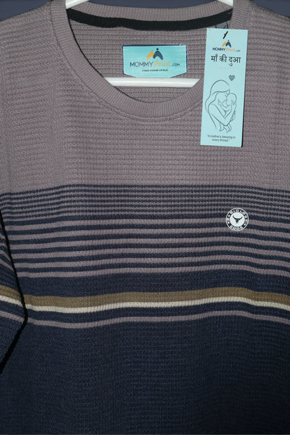 Premium Navy Blue Cores Knitted