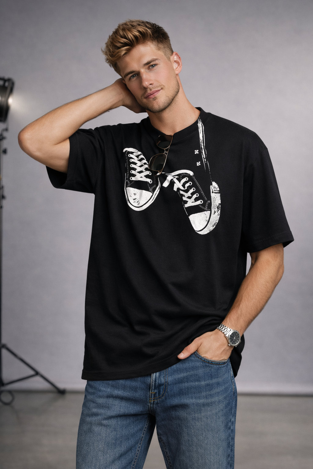 Black Oversized T-shirt