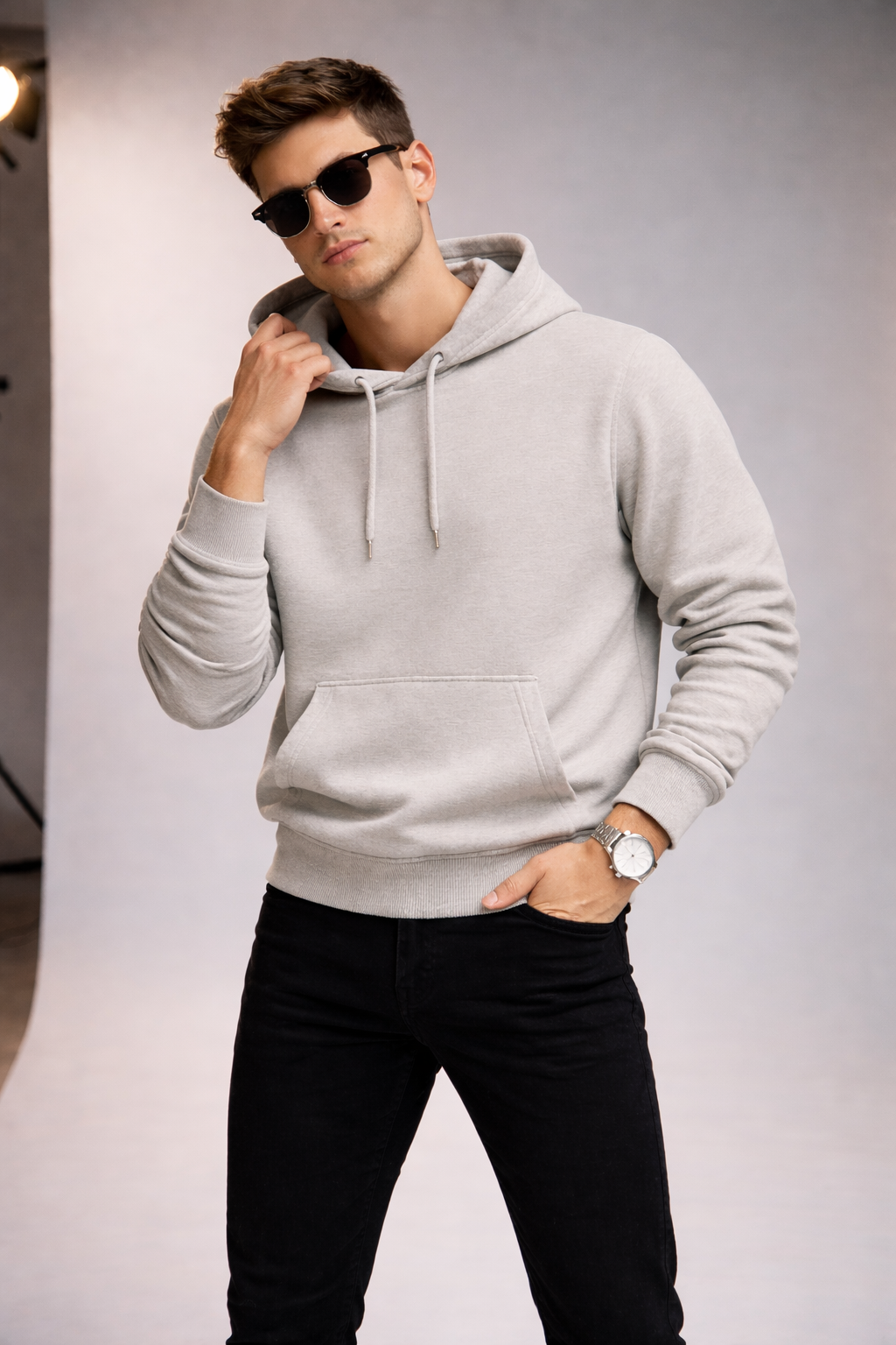 Plain Prints Hoodies