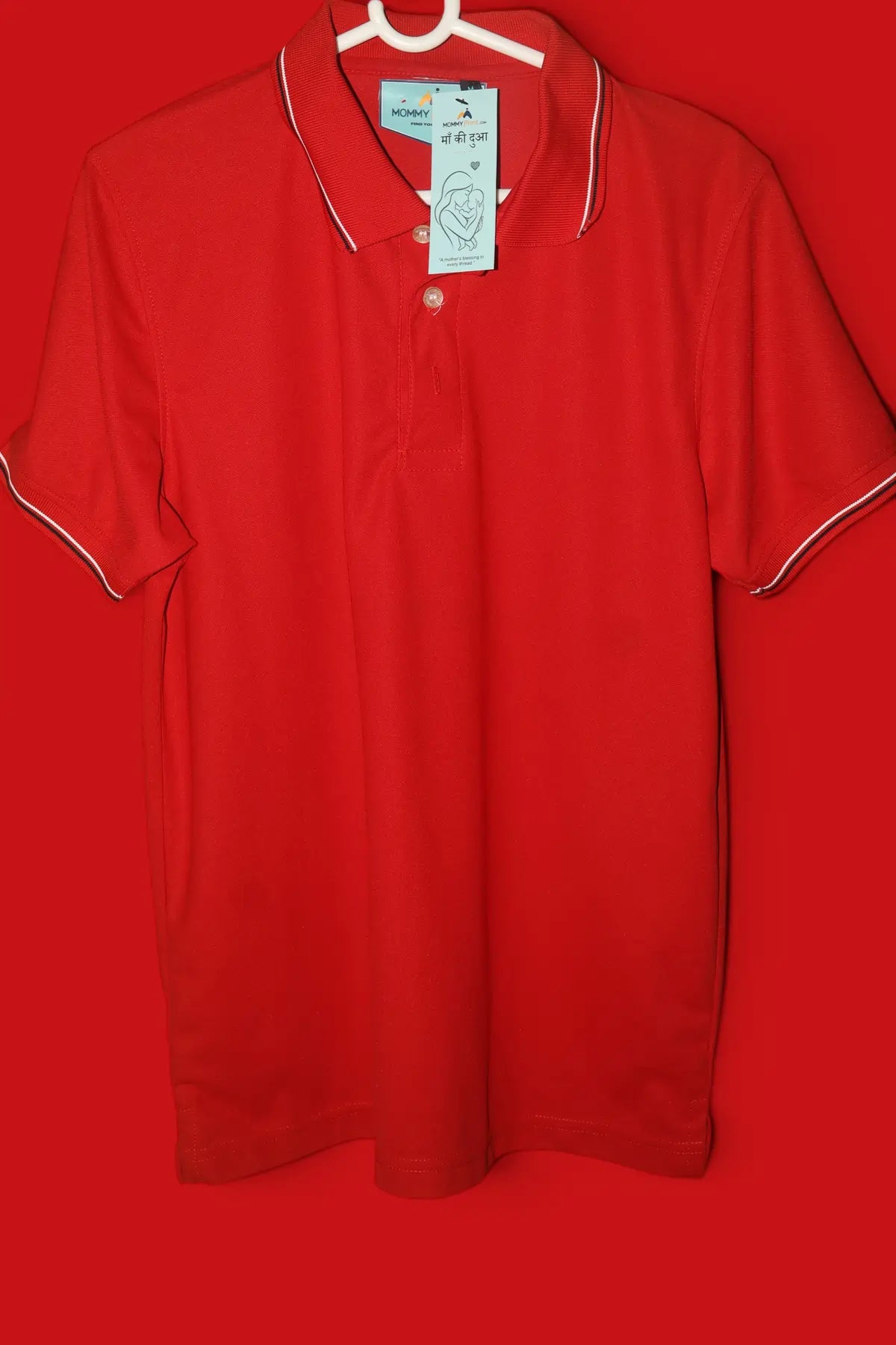 Red Polo T-shirt (Cooltex Tipping)