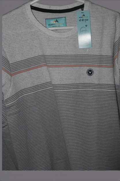 Men’s Premium Knitwear T-Shirt – Light Beige