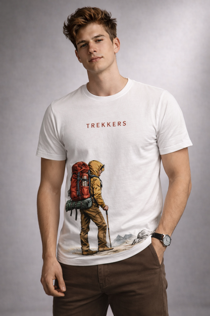 Trekkers Adventure Graphic Premium Cotton T-Shirt
