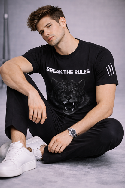 Break The Rules Tiger Graphic T-Shirt