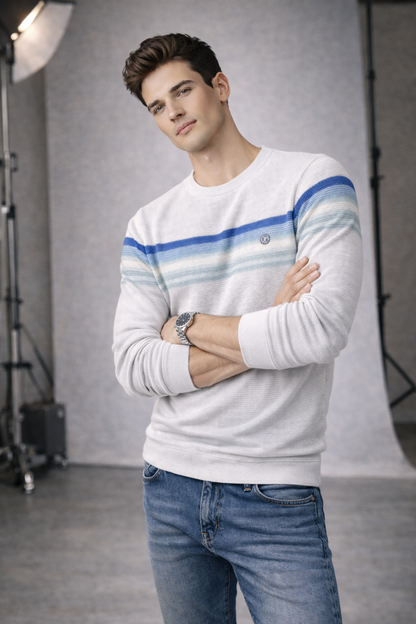 Light Gray Menâ€™s Premium Knitwear