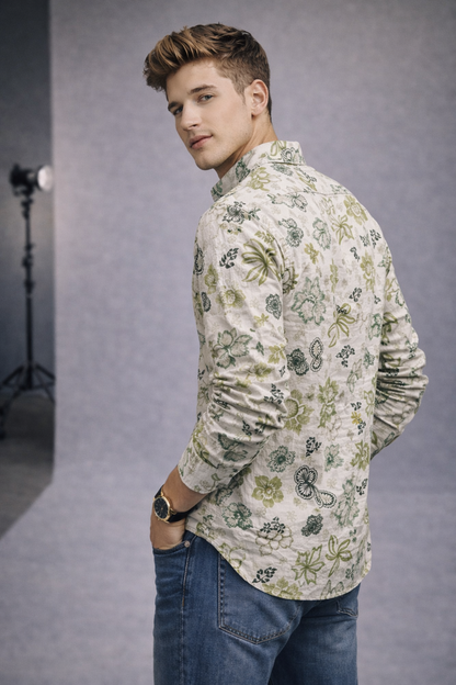 Botanical Print Shirt