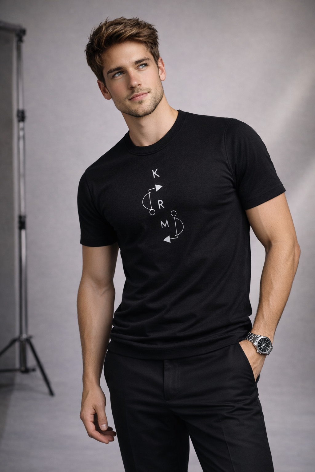 KARMA Minimal Graphic Premium Cotton T-Shirt