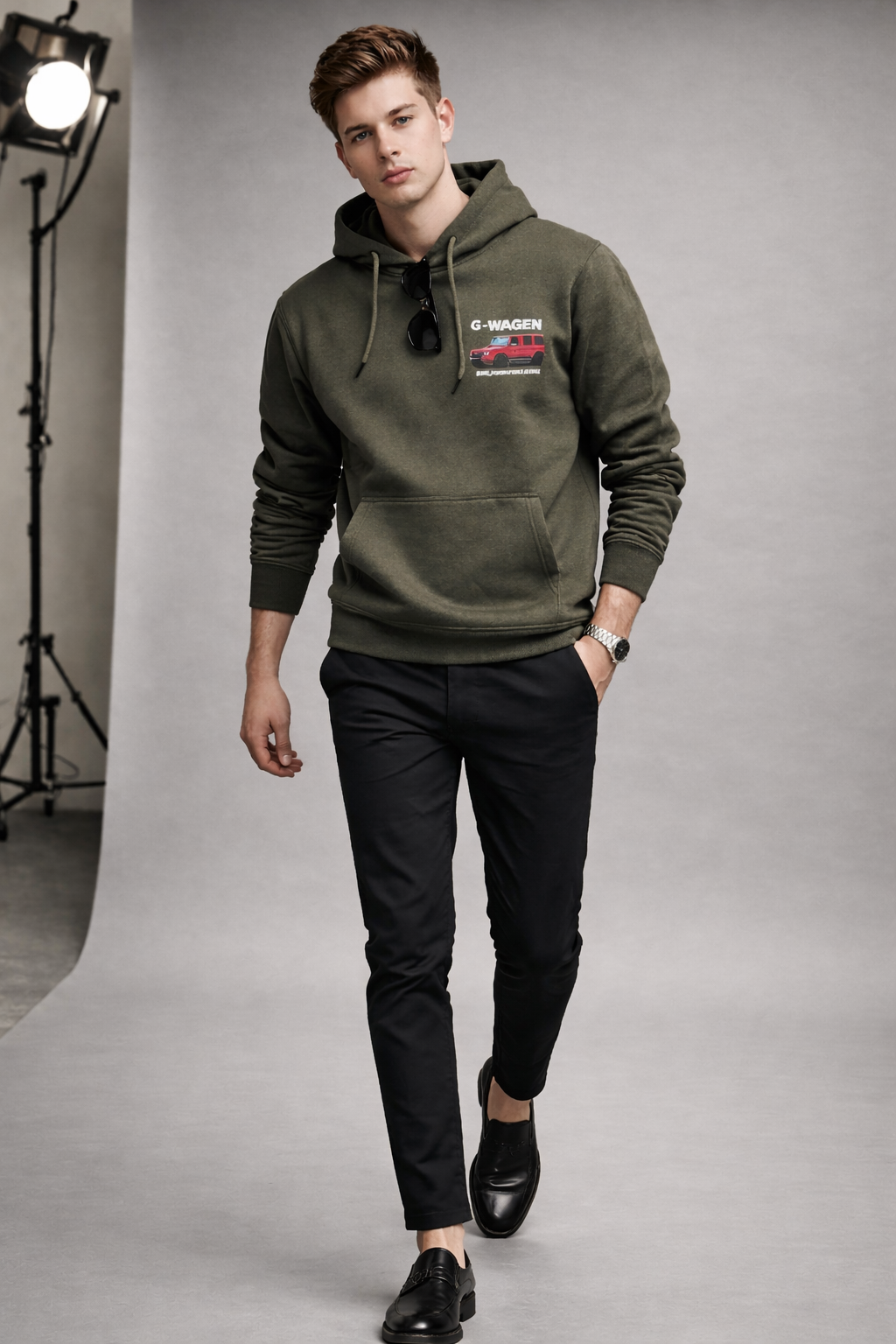 Premium Olive Green Hoodie