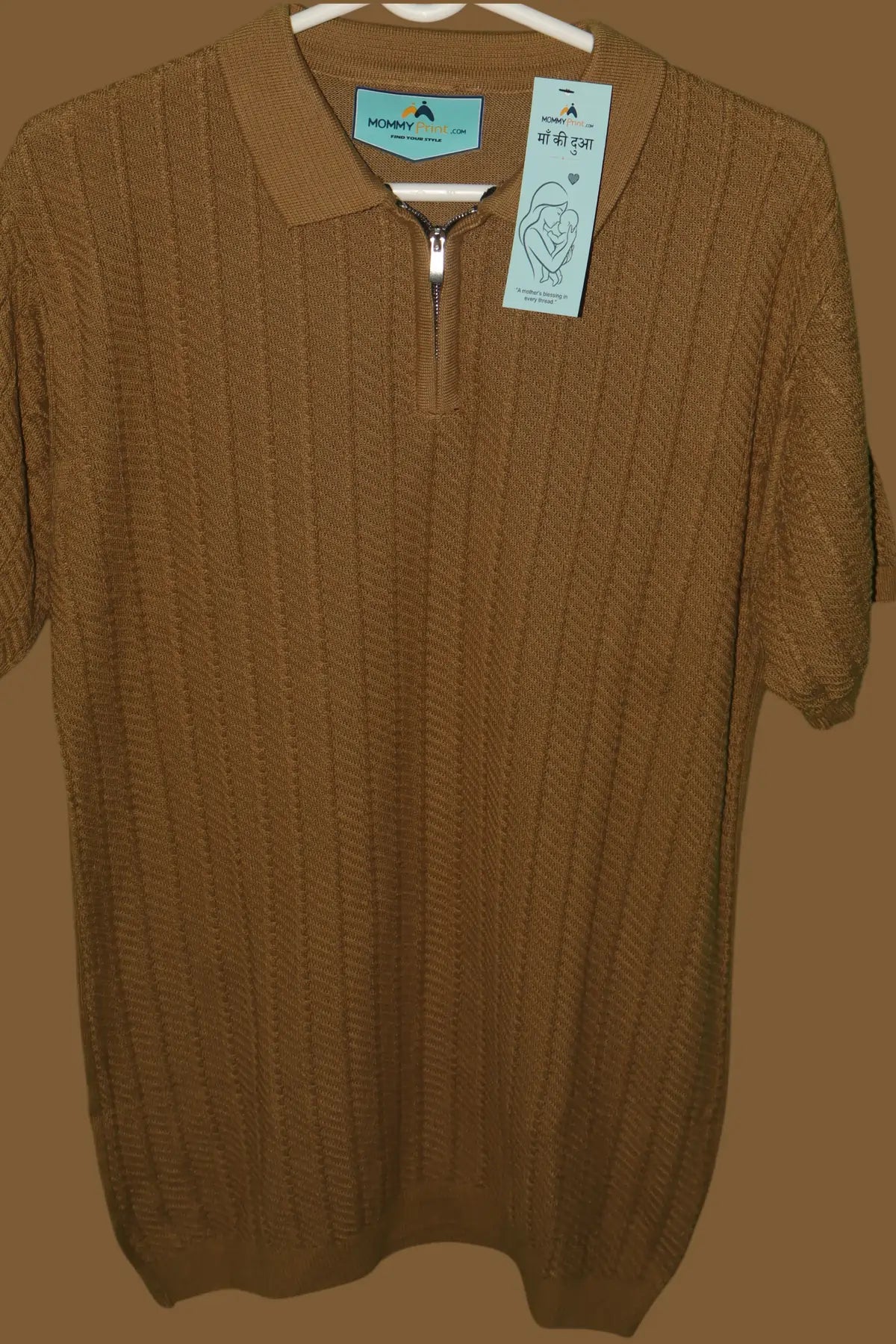 Zip Polo T -Shirt