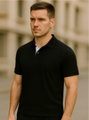 Black Polo T-shirts (Higho2 Premium T-shirts)