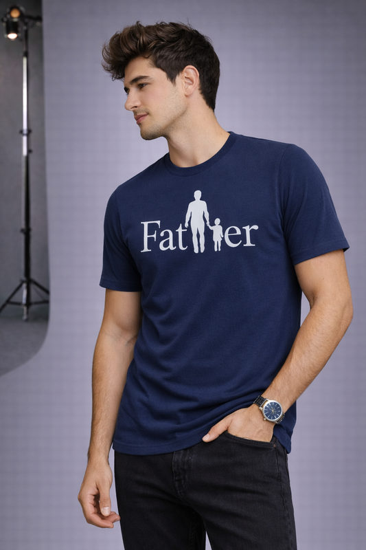 Father Round Neck T-shirts