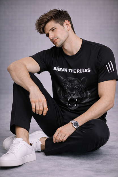 Break The Rules Tiger Graphic T-Shirt