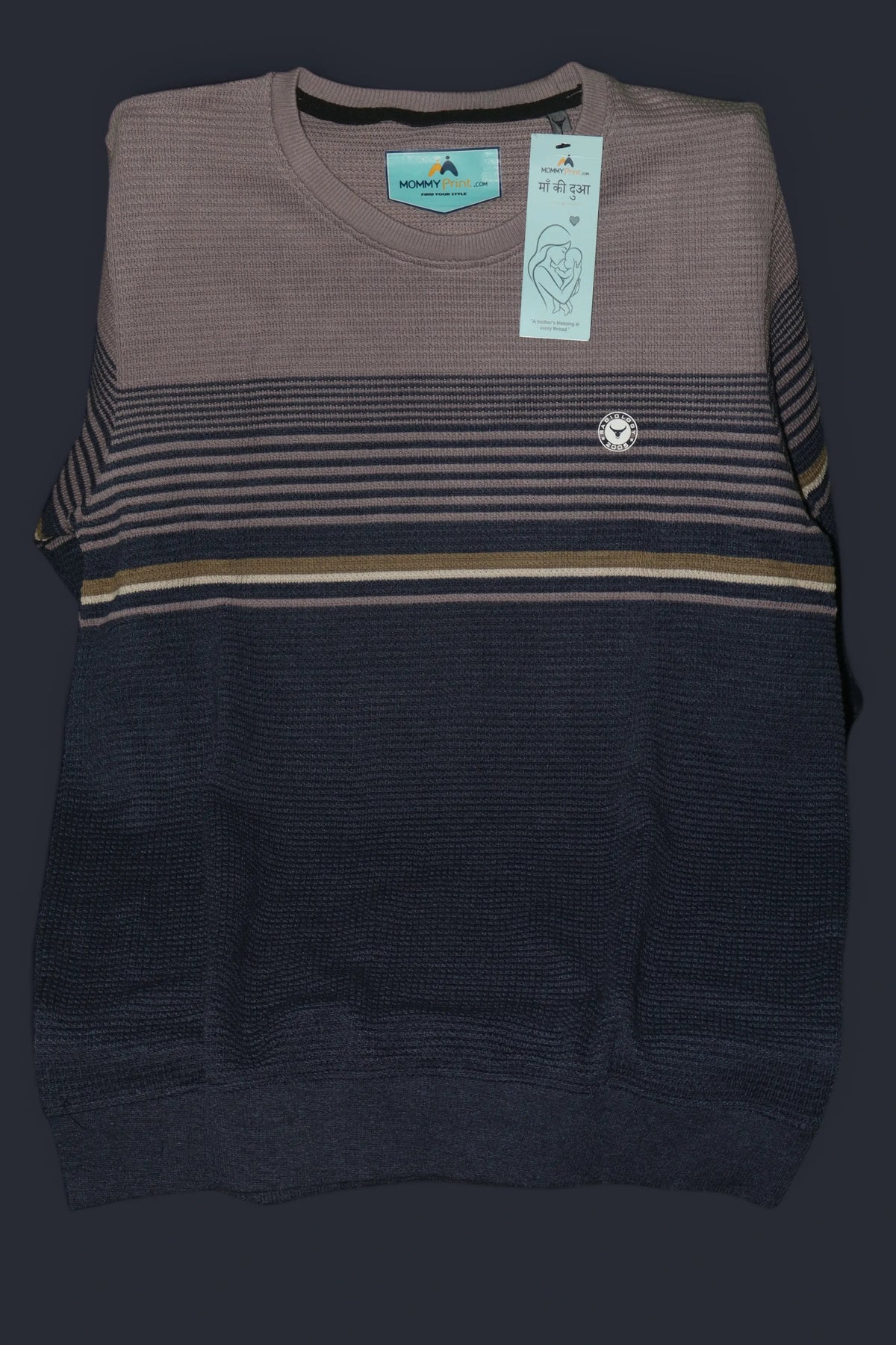 Premium Navy Blue Cores Knitted