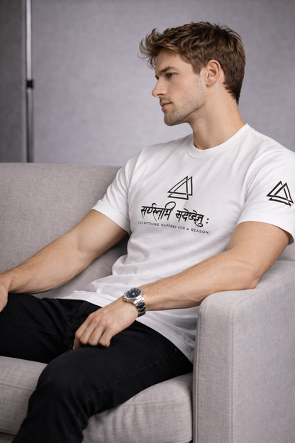 Sanskrit Quote Graphic Premium Cotton T-Shirt
