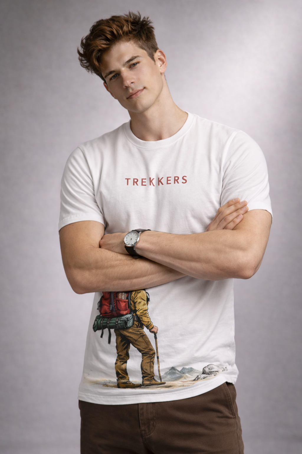 Trekkers Adventure Graphic Premium Cotton T-Shirt