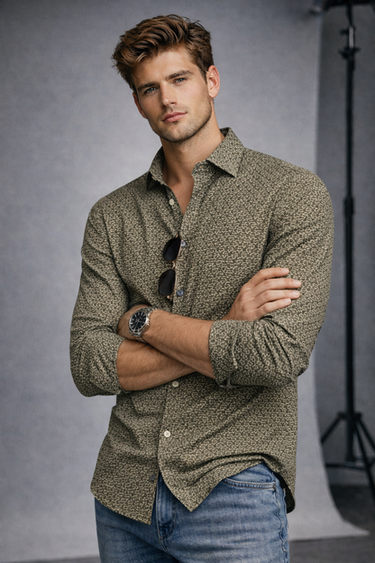 The Urban Geo-Pattern Smart Shirt