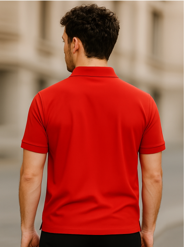 Red Polo T-shirt (Higho2 Premium T-shirts)