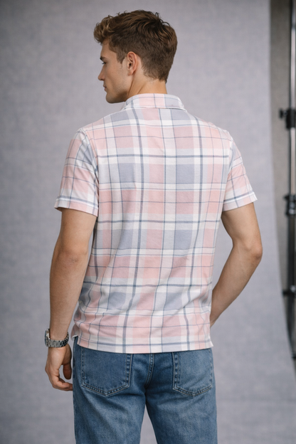 Premium Checked Polo T-shirt