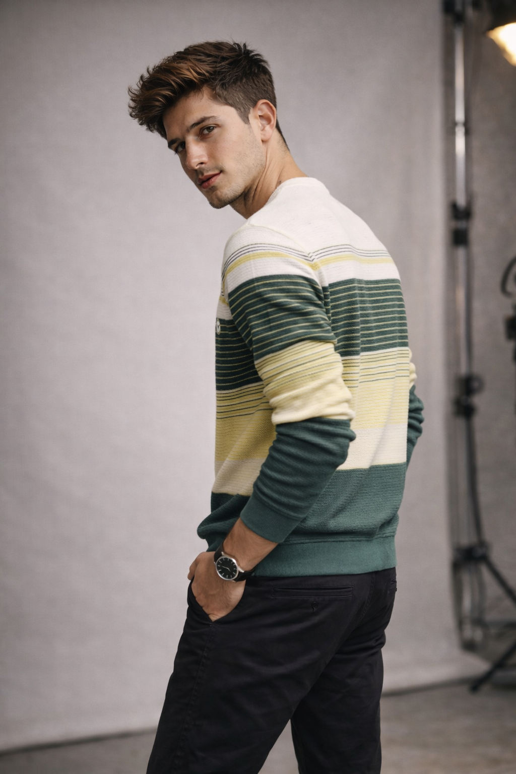 Auto Striper Cores Knit Jacquard