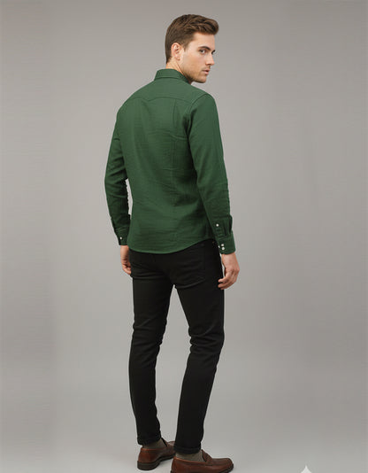 Hunter Green Utility Shirt