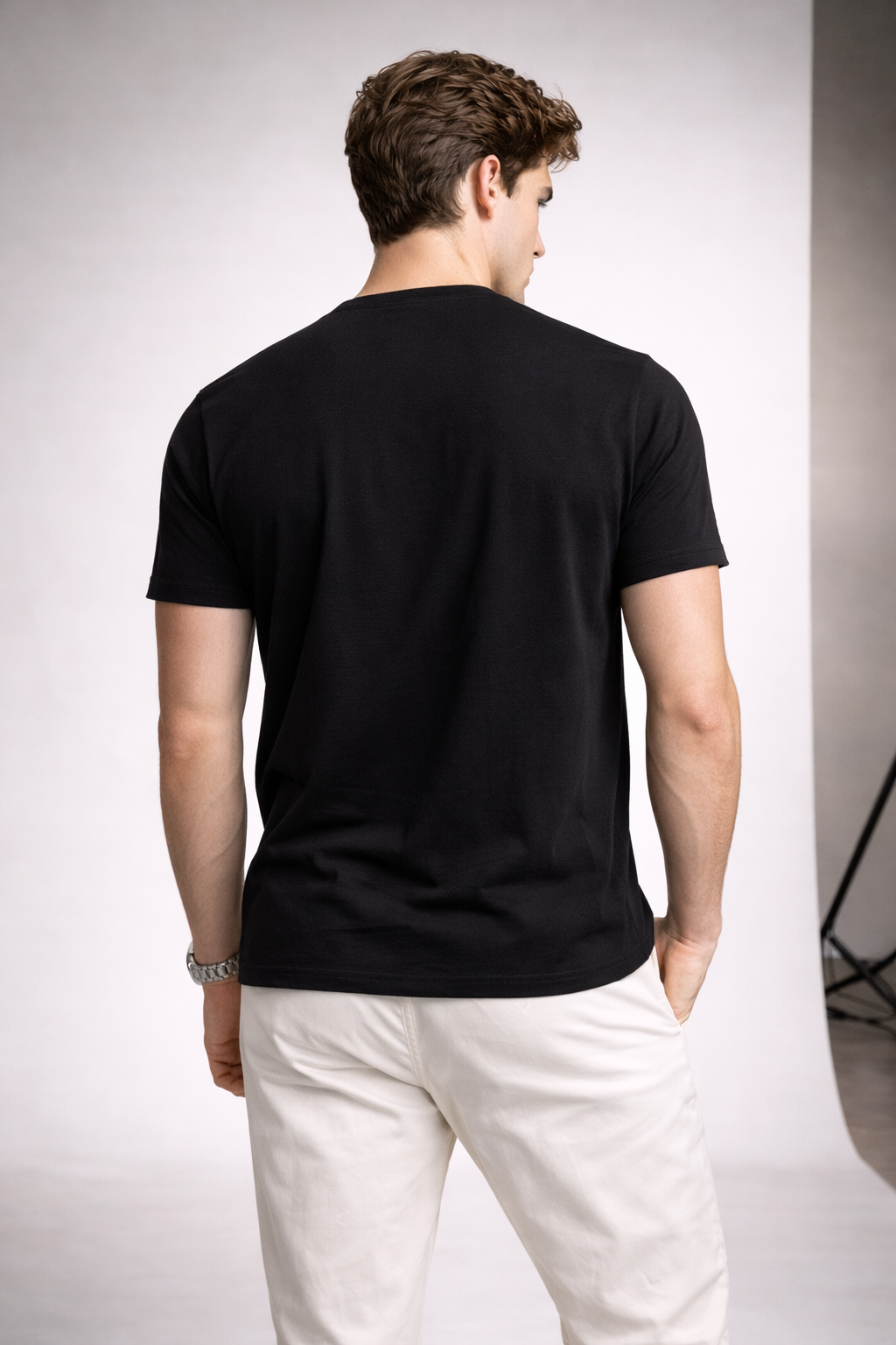 Bharat India Tricolor Graphic Premium Cotton T-Shirt