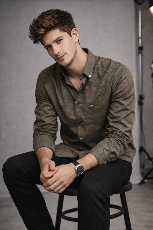 Menâ€™s Slim-Fit Casual Shirt