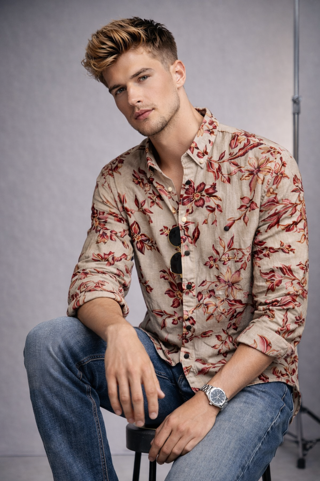 Floral Print Shirt