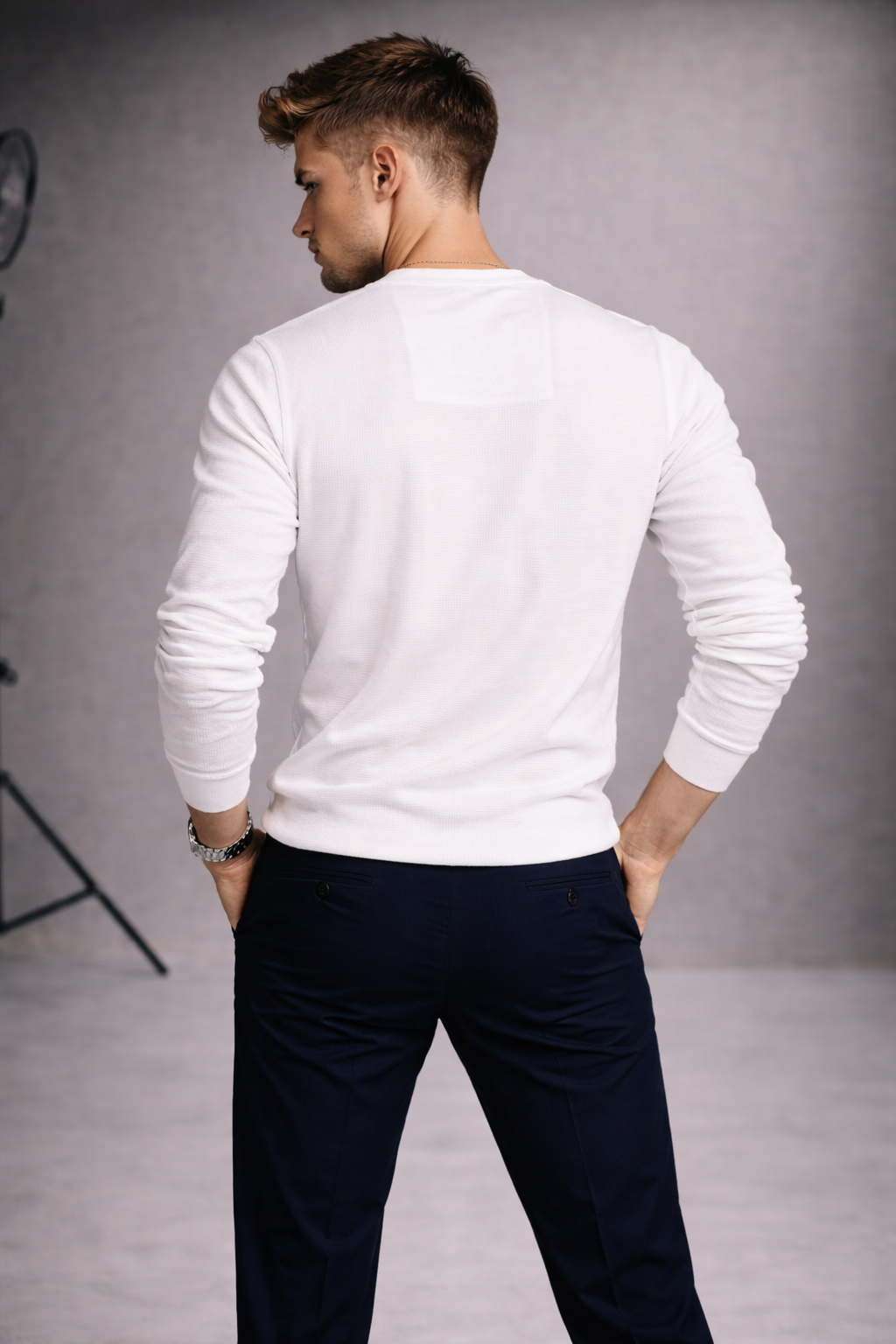 Premium Cotton Popcorn Lycra Full Sleeve T-Shirt