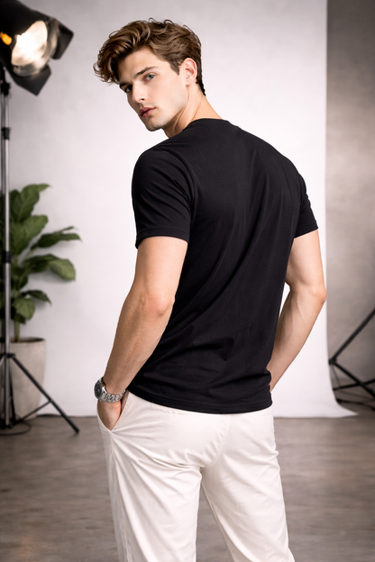 Bharat India Tricolor Graphic Premium Cotton T-Shirt
