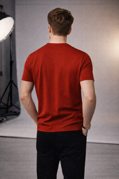 Plain Round Neck RED
