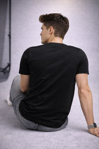 Minimal Panther Logo Premium Cotton T-Shirt