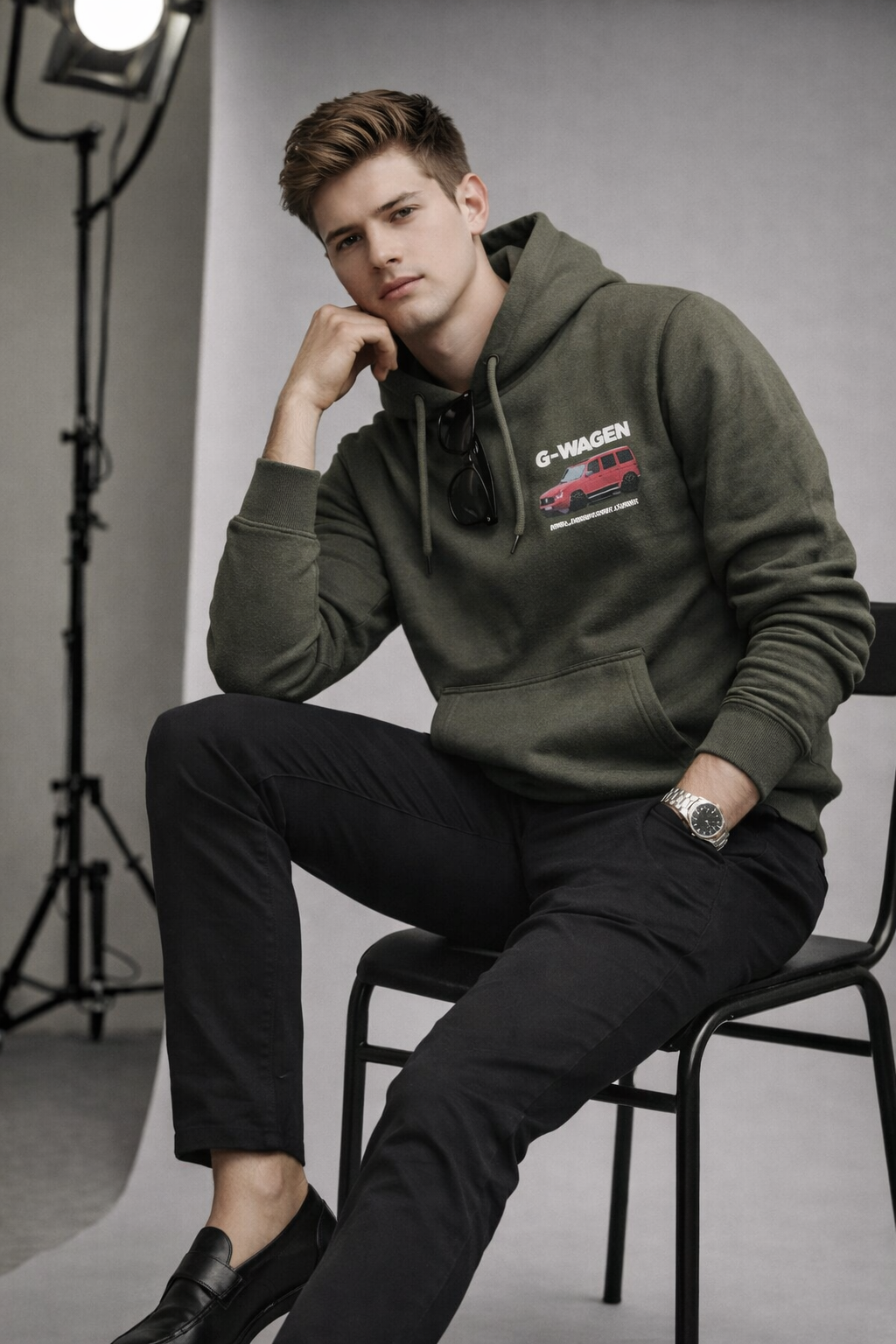 Premium Olive Green Hoodie