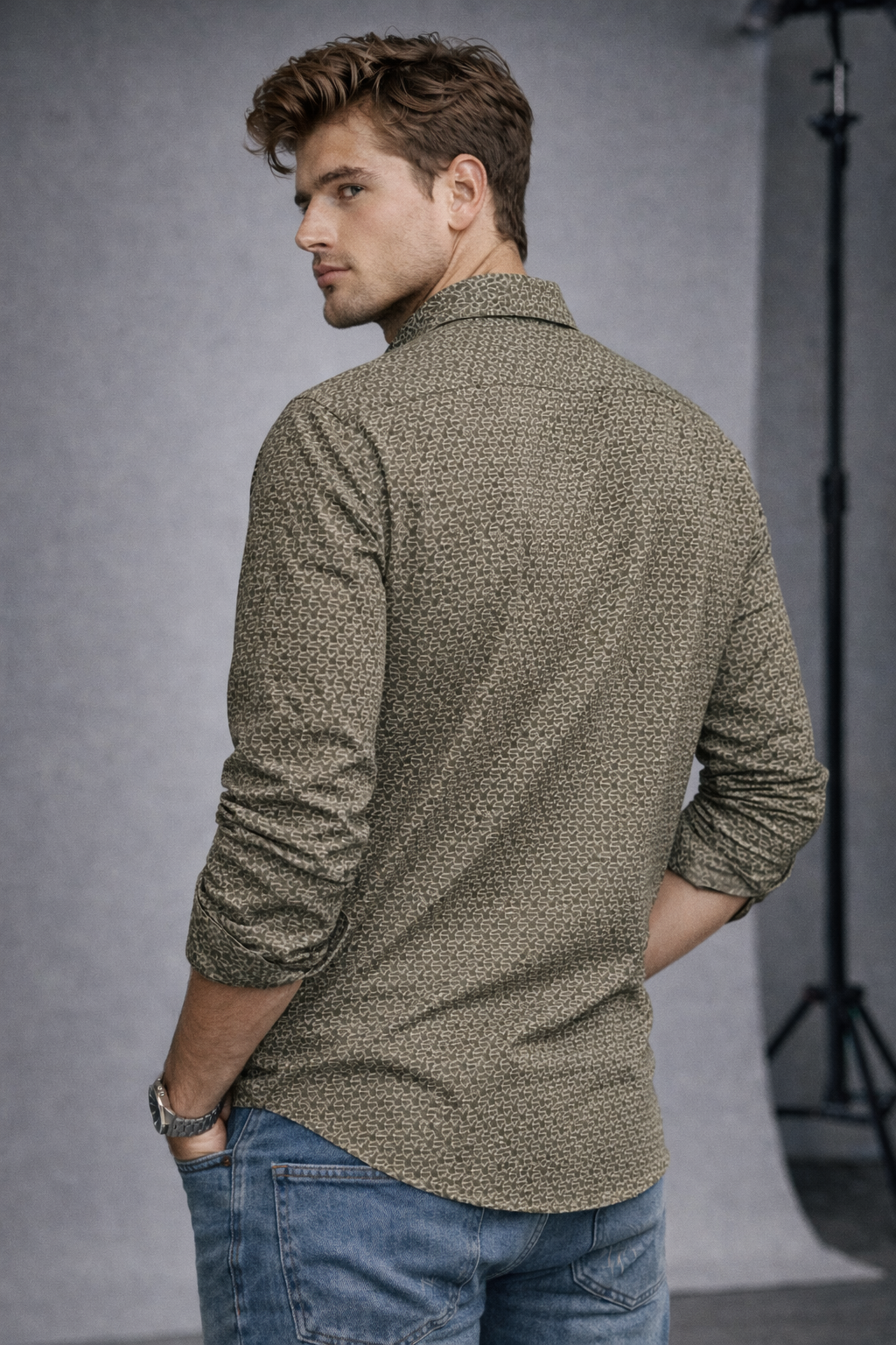 The Urban Geo-Pattern Smart Shirt