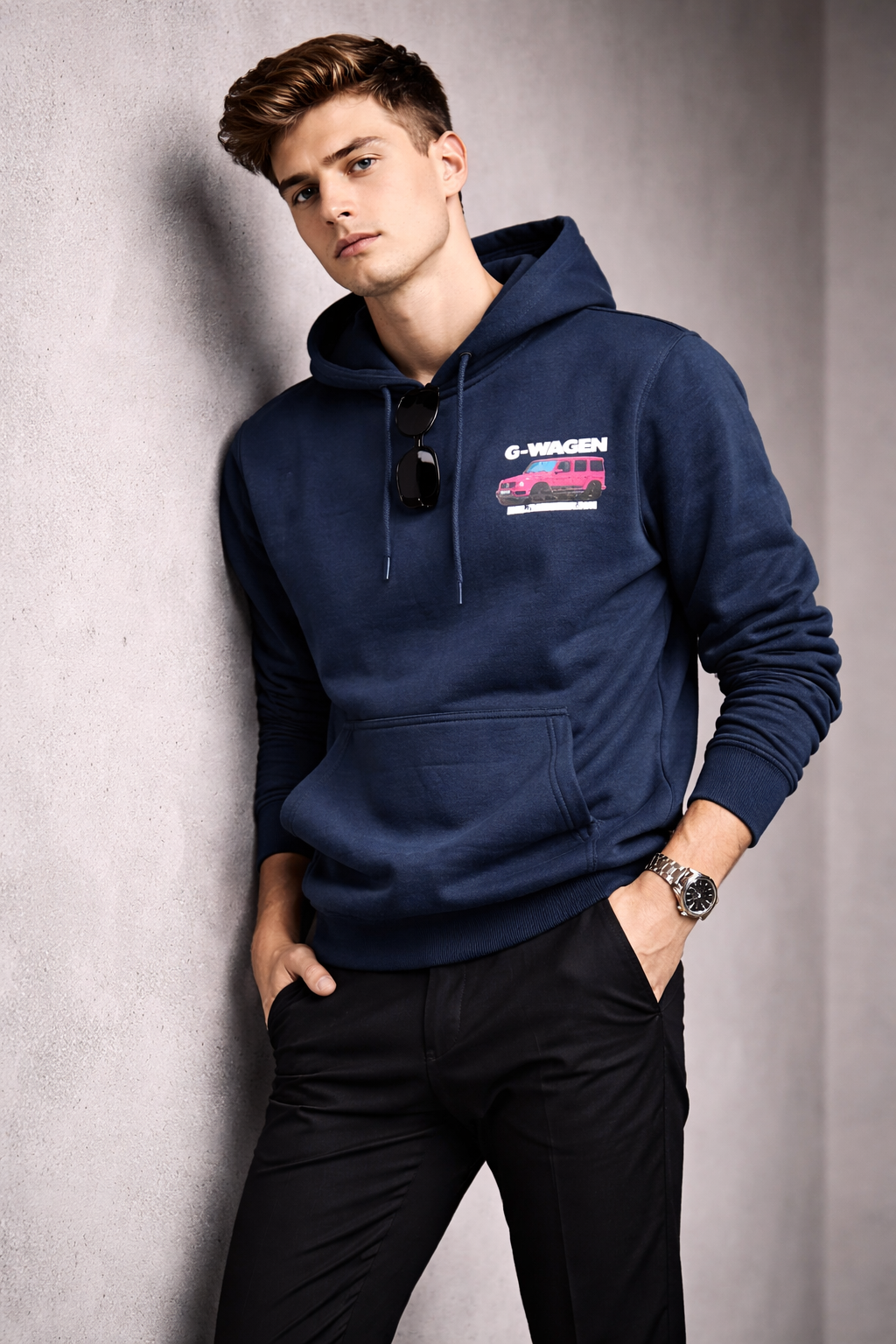 Premium Midnight Navy Hoodie