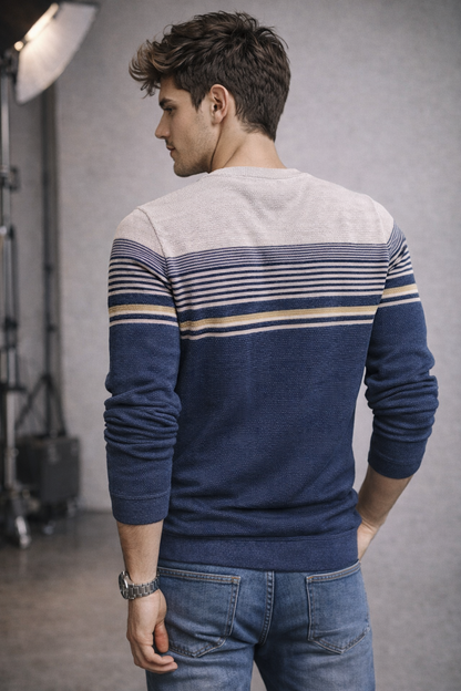 Premium Navy Blue Cores Knitted